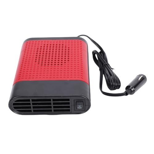 Hyuduo Calentador de Coche Calentador de Espacio Portátil de 24 V 150 W con Rotación de 360 ​​Grados e Inclinación de 90 Grados Funcionamiento Silencioso Ajustable con Conector de