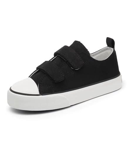 Image of Toddler Little Kid Cushioned Canvas Shoes Slip On Sneakers Soft and Durable