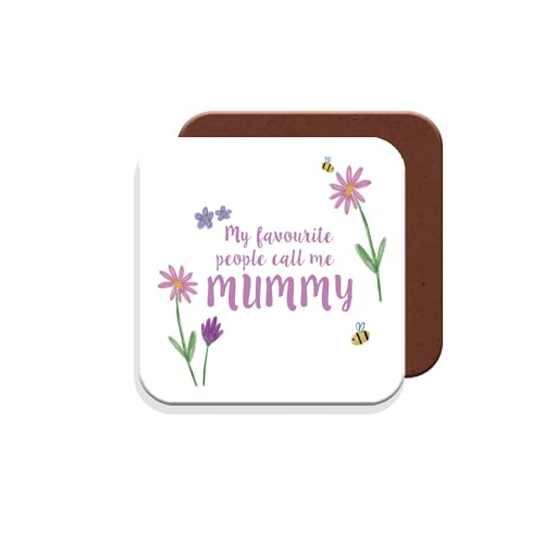 Image of MUGGZ - My Favourite People Call Me Mummy - Coaster - Cute Mum Mug - Gift for Mums