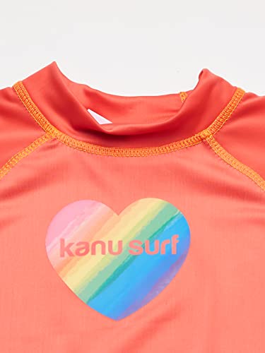 Image of Kanu Surf Girls' Jade Rash Guard UPF 50+ Sun Protection Short Sleeve Swim Shirt