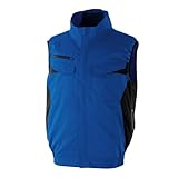 [ワークプロ] 空調風神服 ベスト サイドファン (服のみ) サンエス KF92652 JIS規格 T8118 ストレッチ 色:ブルー サイズ:LL