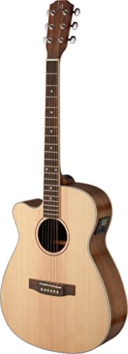 James Neligan Asy-Ace Lh Asyla Series Left Handed Auditorium Cutaway Acoustic-Electric Guitar #TOP28