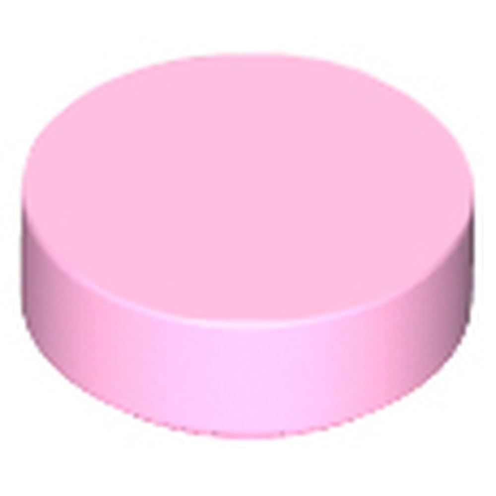 LEGO Tile 1x1, Part 98138, Part 98138, Choose Your Colour (Bright Pink, 10, Bricks) — image 1