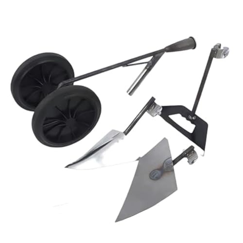 3-in-1 Double-Wheel Power Push Hoe Plough, Weeding and loosening Soil clearing Tools, Gardening Tool Set for Digging Weeding Planting and Gardening Tools