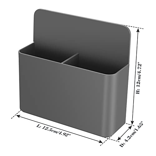 Lidwot Strong Magnetic Marker Holder For Whiteboard/Refrigerator/Blackboard,Suitable For Storing Dry Erase Pens, Whiteboard Erasers, Chalk, Sticky Notes, Etc.,2Piece, Grey #TOP5