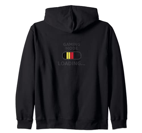Flag Belgium Zip Hoodie, Black, S