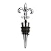 Fashioncraft Fleur De Lis Design Wine Bottle Stopper Favors, One Size, Gray