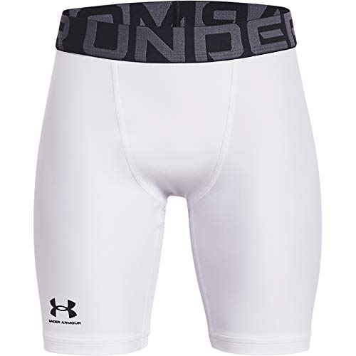 Under Armour Boys HeatGear Armour Shorts  White (100)/Black  Medium