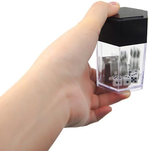 Ymhapp Dice Bomb Magic Tricks Explode Explosion Dice Magic Props for Magicians Close up Street Illusions Gimmicks Mentalism Novelty Funny (Black)