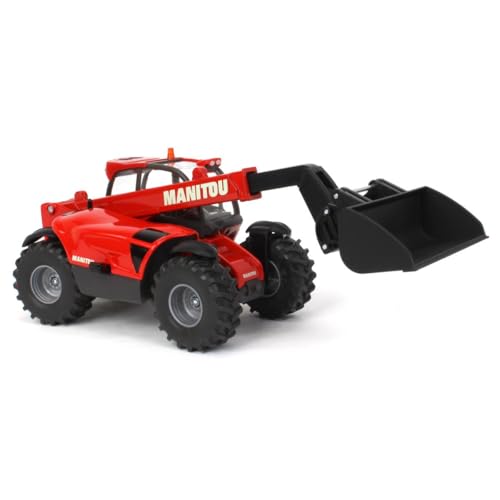 siku 3067, Manitou Teleskoplader, 1:32, Metall/Kunststoff, Rot, Beweglicher...