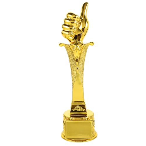 Toddmomy Thumb Trophy Model Funny Award Decoration for Competitions Office Desk Ornaments Unique for Winners Smooth