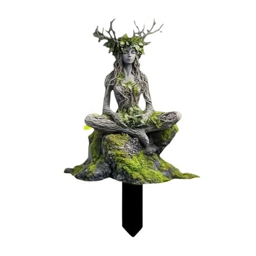 Gartenfiguren für Außenbereich, Wetterfeste Elfen-Gartendeko, 2D...