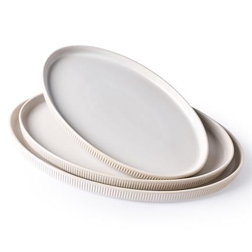 famiware Matte White Oval Set