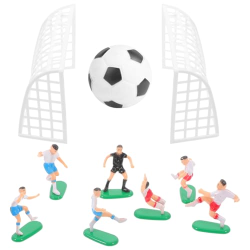 ifundom Adornos para Tartas de Fútbol Miniaturas y Accesorios de Paisaje en Miniatura, Perfectos para Fiestas de Cumpleaños y Eventos Deportivos para