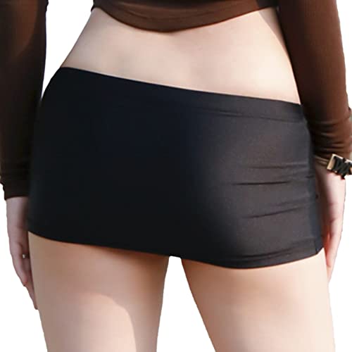 Sxiwei Women's Sheer Low Waist Micro Mini Skirts Ultra Short Semi See Through Night Club Skirts Lingerie2