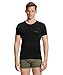 Produktbild FALKE Herren Baselayer-Shirt Wool-Tech Light Round Neck M S/s Ts Wolle Funktionsmaterial schnelltrocknend 1 Stück, Schwarz Black 3000, L