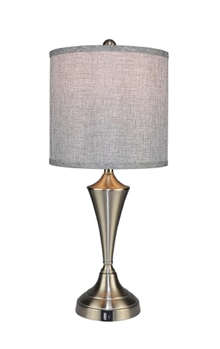 IRLight Rhyme Set of 2 Metal Table lamp with Brushed