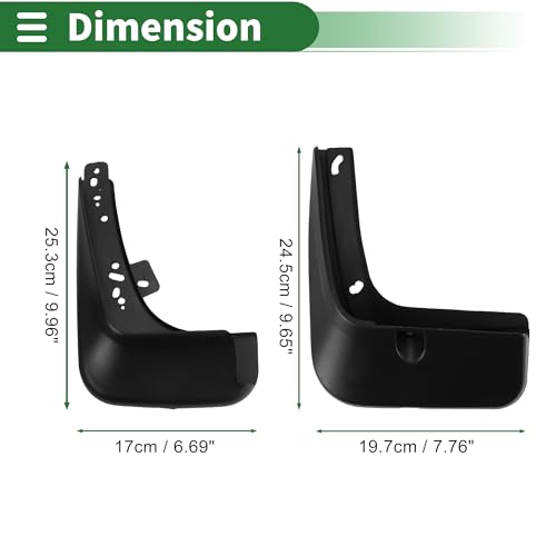 Image of Motoforti Mud Flaps Splash Guards Mud Guards for Kia K4(Saloon) 2014-2019 W /Mount Accessories