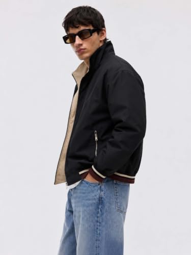 Image of Lymio Men's Casual Bomber Jacket | Lightweight Polyester Windcheater | Full Sleeve Regular Fit Outdoor Jacket(1-J-04-06)