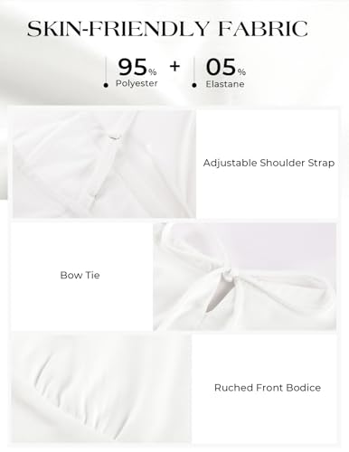 Image of Belle Poque Women's Tie Front Spaghetti Strap Top Sexy Cutout Crop Tank Top Y2k Slim Fit Going Out Camisole Tops