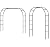 Tytroy Reconfigurable & Easy-to-Assemble Metal Outdoor & Indoor 7'6" Xmas Arch Garden or Wedding Arch Arbor for Wedding Bridal Party Elegant Decorations & Garden Climbing Plants Vines (Black 1PC)