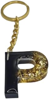 Creative Touch Resin Letter Black P Keychain