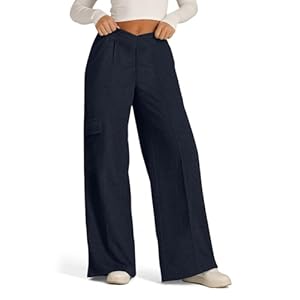 Pantalon Jogging Femme Survetement Femme Fourré Large Homewear Sweatpants De Sport Bas De Jogging Confortable Droit Jogpant Baggy Fitness Randonnée Ample Thermique Vêtements 2#Marine XXL