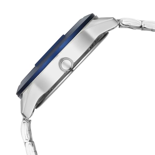 Image of Fastrack Overdrive Micromotor Quartz Analog with White Dial Silver Stainless Steel Metal Strap Watch for Men - 3331KM02