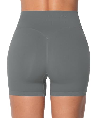 Image of Sunzel Women's Seamless Scrunch Butt Biker Shorts - High Waisted Booty Lifting Workout Yoga Gym Shorts with Tummy Control