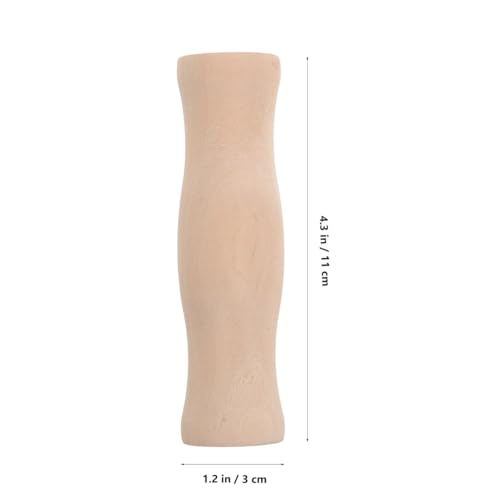 Cabilock Holzgriff Für Grillutensilien Mit Einlochgriff Rutschfest Ergonomisch 4.33 Zoll Holzgriff Für Küchenutensil Beim Grillen Camping Und Kochen Im Freien