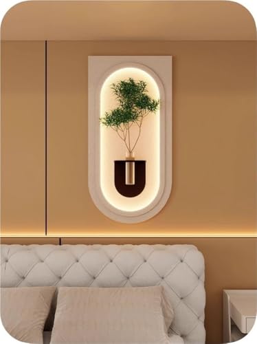 Agteruo Modern LED Light Sandstone Wall Decoration, Three-Di