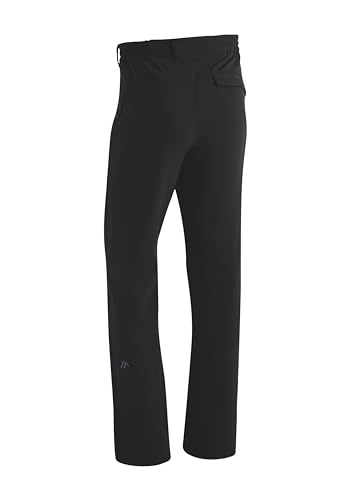 Maier Sports Herrmann, Herren Wanderhose, Wasserabweisende Outdoorhose für Trekking und Hiking, PFC-frei, mSTRETCH pro 2 & Dryprotec, Schwarz, 52 (W34/L32)
