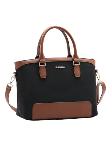 Chenson, Bolsa Feminina Chenson Alça Dupla Transversal Braço Original Cor:Preto