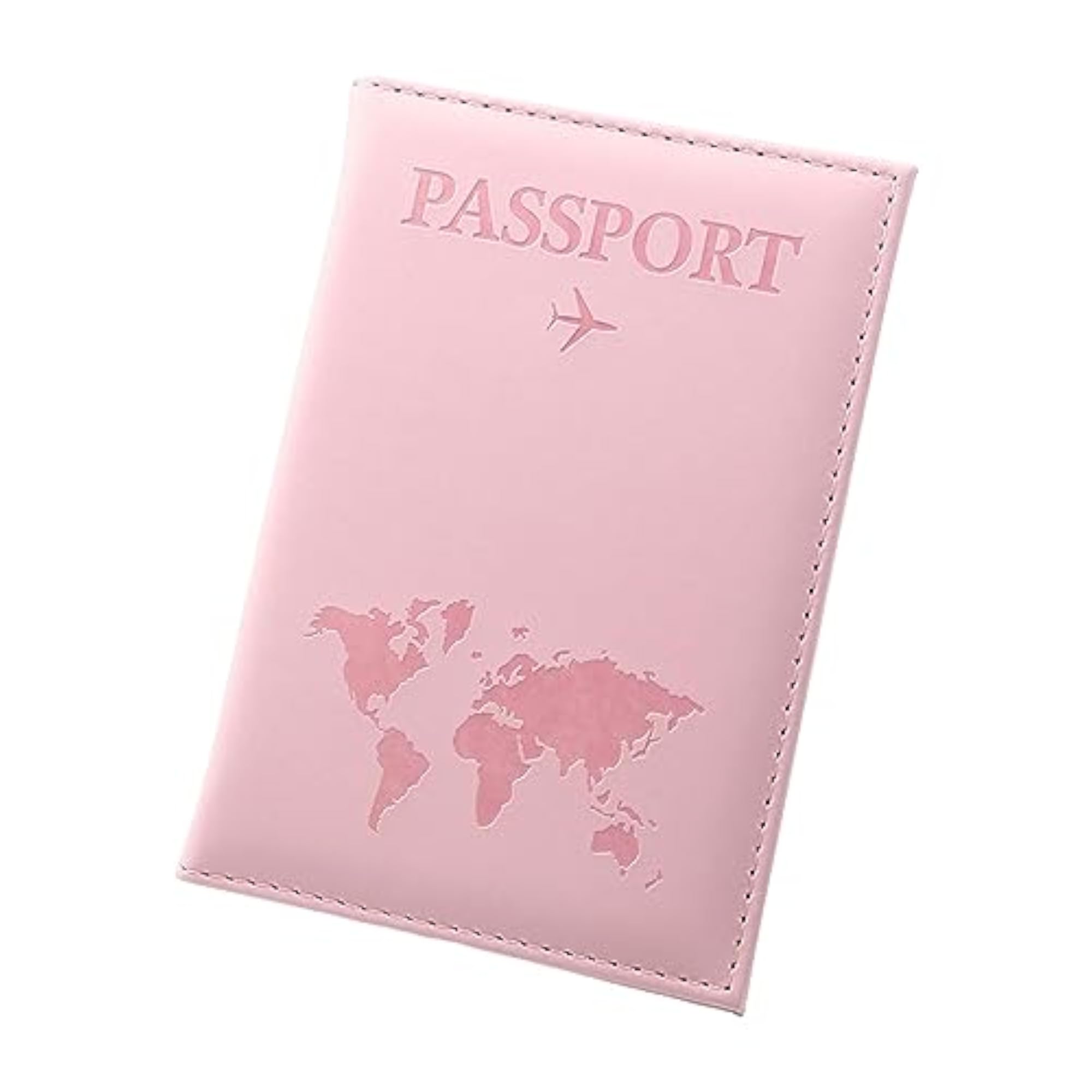 PU Leather Passport Holder for Travel, Pink