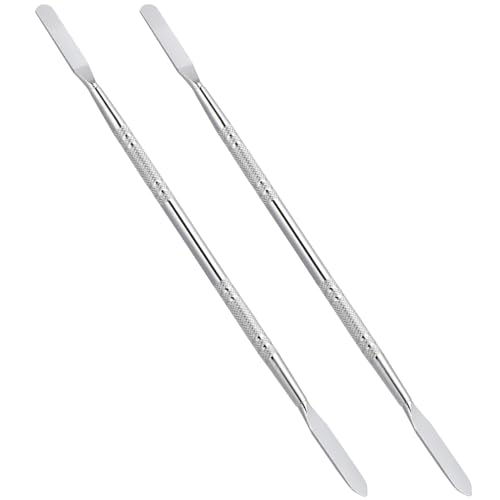 ibasenice Metal Pry Tool 2 Pcs Spudger Tools Opening Pry Bars Stainless Steel Sticks Repairing Tools for Cell Phone Laptop Electronics Headphone Jack Removal Tool