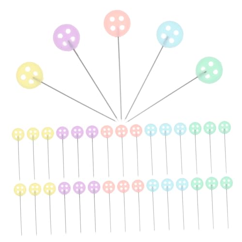 HOODANCOS Unique Sewing Pin Pcs Button Head Needles Straight Head Pin for Sewing Craft Embroidery