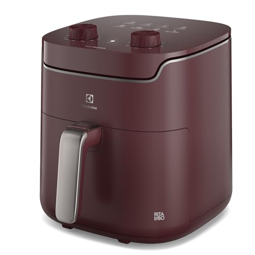 Air Fryer Electrolux p/Rita Lobo 5,6L Vermelha Escura Efficient E...