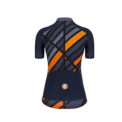 UGLY FROG Designs Trikots Shirt im Streifen-Kostüm für Fitnessstudio/Radsport, Polyester T-Shirt mit kurzen Armen für Damen