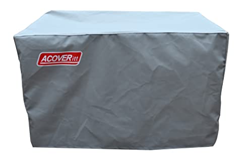 Acoveritt Square Patio Ottoman Cover, Waterproof Outdoor Ottoman Cover With Handles, Patio Sidetable Cover, Heavy Duty Outdoor Furniture Cover(Gray) #TOP1