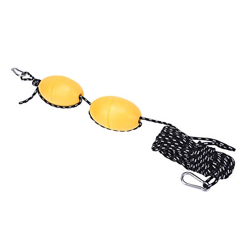 Buoy Floating Ball, Kayak Buoy Kit Fine Workmanship Nylon Cord EVA Foam for Fishing Anchors System(Double Ball White and Black Rope Set)