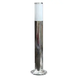 Flourish Round Gate Light (Silver).-Electric