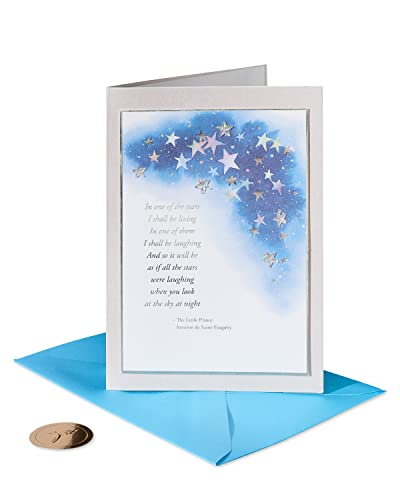 Papyrus carte condoléances toutes les étoiles
