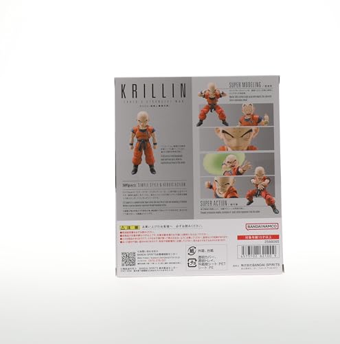 TAMASHII NATIONS-Dragonball Z-Krillin Earth'S Strongest Man,Bandai Spirits S.H.Figuarts