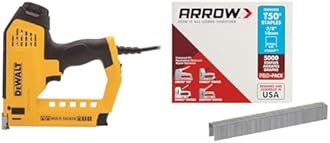Dewalt DWHT75021 Heavy Duty Electirc 5-in-1 Multi-Tacker & Arrow Fastener 506IP Heavy Duty T50 Staples for Upholstery, Construction, Furniture, Crafts