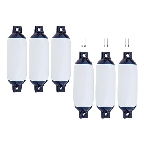 kowaku Boat s Bumpers Boat Bumpers Cold Resistance Yacht Ender Buoy Yacht s Bumpers for Yachts Marine Buoys Docking Fishing Boats, 6 Set Boat Fender