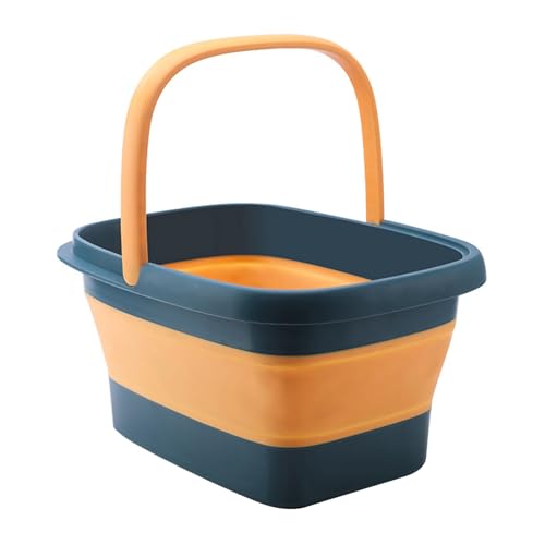 Spa de pies plegable con masaje 44.5x34x23 cm azul oscuro miniatura 1