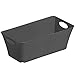 Produktbild Rotho Living kleine Aufbewahrungsbox 2l, Kunststoff (PP) BPA-frei, anthrazit, 2l (25,2 x 13,4 x 9,0 cm)