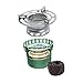 Menolana Alcohol Furnace Compact with Pot Holder Storage Bag Ultralight Spirit Burner Camping Furnace Rack for BBQ Outdoor Backpacking, Green