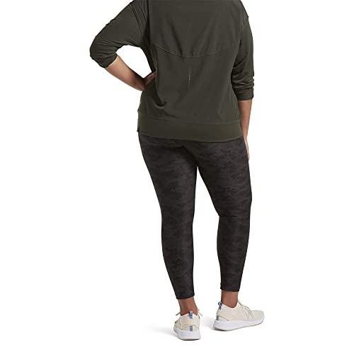 No Nonsense Women's Wide Waistband Active Leggings, Black, Extra Large #TOP30