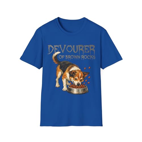 T-shirt Devourer of Brown Rocks humoristique chien pour homme et femme
